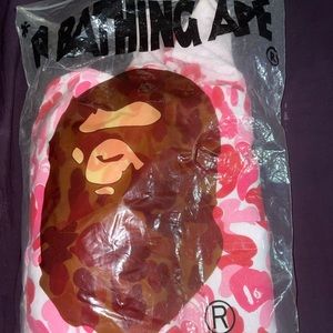 BAPEx Anti Social Social Club ABC Cammo Pink Hoodie